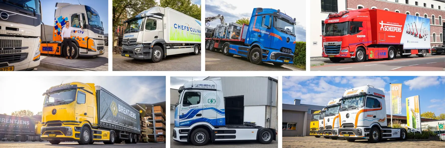 7 elektrische trucks die in Noord Limburg rijden
