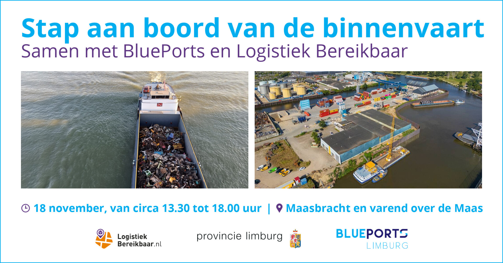 Stap aan boord van de binnenvaart beeld